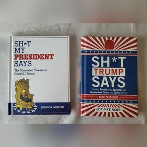 HC Book lot of 2 Trump quote books - Good condition, 2017